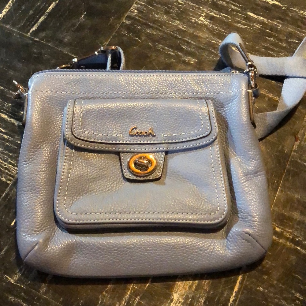 Barely used leather coach bag